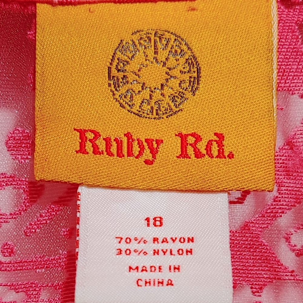 Pink Ruby Red Blouse - Picture 2 of 2